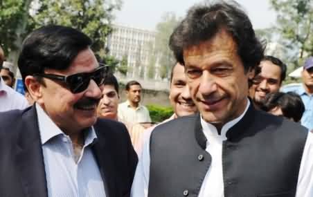 Imran Khan Stopped Sheikh Rasheed From Protesting During President Mamnoon Hussain's Speech