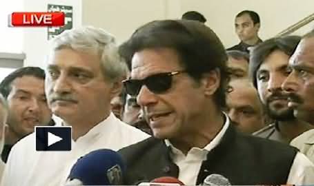 Imran Khan Talking to Media About Rigging Movement - 29th April 2014