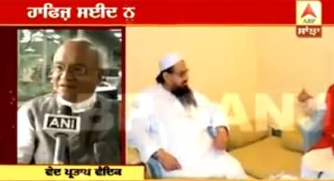 Indian Media Angry with Journalist For Interviewing Hafiz Saeed