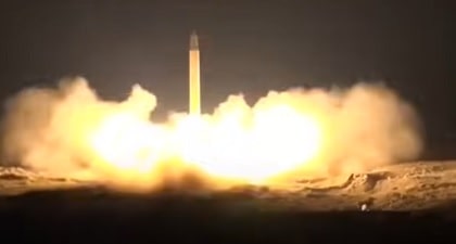 Iranian Revolutionary Guard released video of launching missiles towards Israel