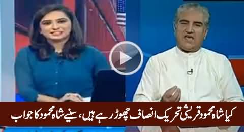 Is Shah Mehmood Qureshi Leaving PTI - Watch His Detailed Reply