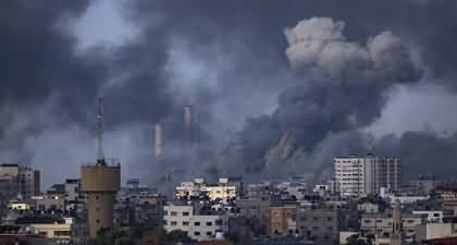 Israel launches airstrikes near the largest hospital in Gaza