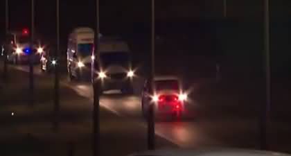 Israel releases video of first batch of freed Israeli hostages arriving at Hatzerim military base