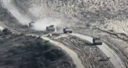 Israeli tanks in operation in Gaza as Israeli forces strike Hamas targets