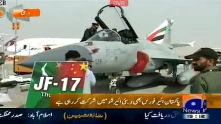 JF-17 thunder and mashaq jet fighter planes of Pakistan airforce will take part in Dubai international air show