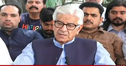 Khawaja Asif's press conference against former Chief Justice Saqib Nisar