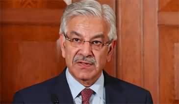 Khawaja Asif's tweet on CM KPK Ali Amin Gandapur's speech