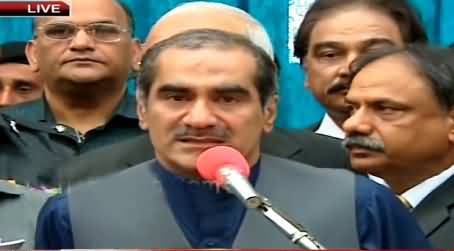 Khawaja Saad Rafique Talking To Media in Lahore - 14th April 2015