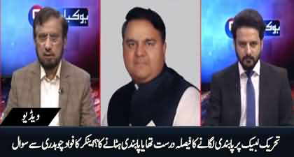 Kya TLP Ko Ban Karny Ka Faisla Darust Tha Ua Unban Karnay Ka? Anchor Ka Fawad Ch Se Sawal