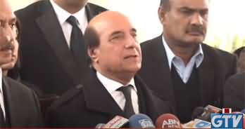 Latif Khosa's media talk after withdrawing PTI's petition from Spreme Court