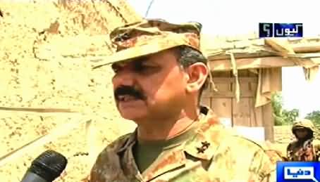 Major General Asim Bajwa Talking to Arshad Sharif About the Progress of Military Operation