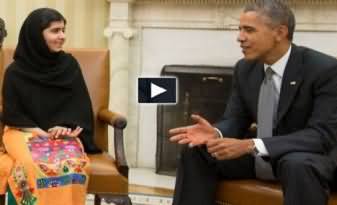 Malala Yousafzai Meets President Obama and Expresses her concerns on drone strikes