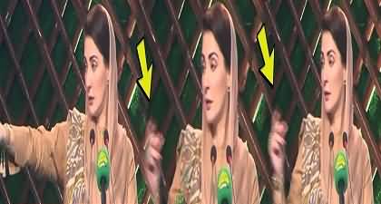 Maryam Nawaz's delightful style to stop worker from speaking during her speech