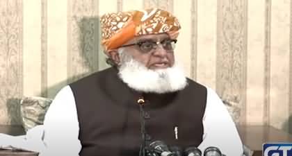 Maulana Fazal Ur Rehman's important media talk, demands new election in the country