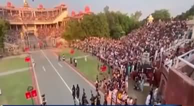 More than ten thousand people reached Wagah border to watch parade