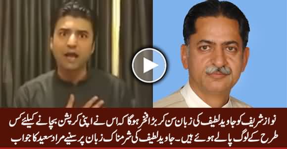 Murad Saeed's Reply to Javed Latif On His Shameful Remarks About His Family