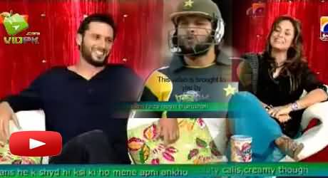 Nadia Khan Asks Funny Question From Shahid Afridi About His Chumma (Kiss) To Jacques Kallis