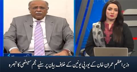 Najam Sethi's comments Imran Khan's statement against European Union