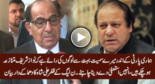 Nawaz Sharif Has Become Controversial, He Should Step Down - PMLN's Zafar Ali Shah