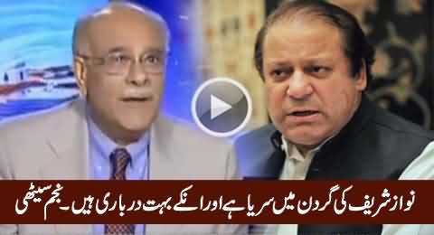 Nawaz Sharif Ki Gardan Mein Sarya Hai Aur Unke Darbari Bohat Hain - Najam Sethi