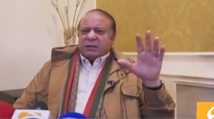 Nawaz Sharif's aggressive press conference against Supreme Court judges