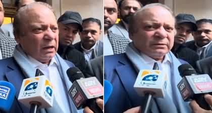 Nawaz Sharif speaks to Pakistani media in London