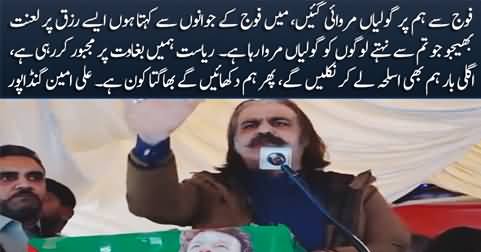 Next time we'll come with arms - CM Ali Amin Gandapur's warning to army