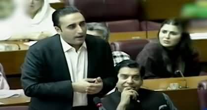 Opposition creates a ruckus during Bilawal Bhutto's speech in National Assembly