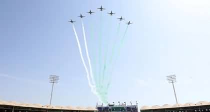 PAF air show lights up Champions Trophy opening ceremony