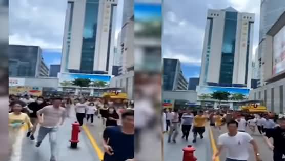 People Flee in Panic As 1000 ft Tall Chinese Skyscraper in Shenzhen China Wobbles