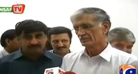 Pervez Khattak Taunting Geo Tv For Doing False Propaganda Against KPK