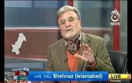 Pervez Musharraf Is Aal e Rasool - A Female Caller Taunting Nusrat Javed For Not Supporting Musharraf