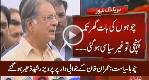 Pervez Rasheed Refuses to Comment on Imran Khan's Reply Over Rat Killing Campaign