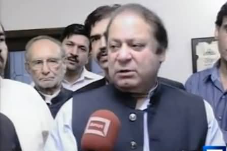 PM Nawaz Sharif Exclusive Talk to Media About PTI and PAT Dharnas - 30th August 2014