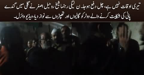 PMLN leader Sheikh Rohail Asghar slaps his voter during election campaign