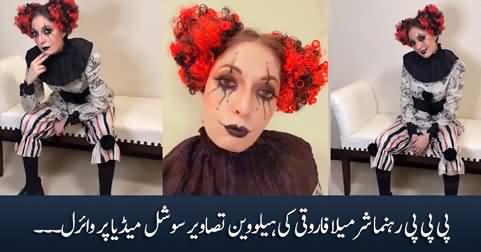 PPP leader Sharmila Farooqi's Halloween pics goes viral on social media