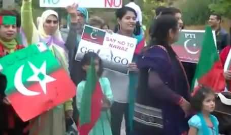 PTI Go Nawaz Go Rally In Surrey BC, Canada, A Great Number of Participants