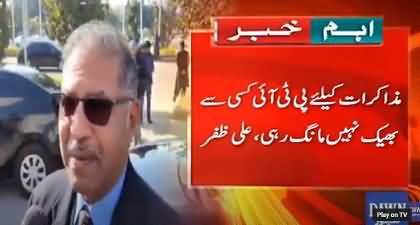 PTI is not begging for negotiations from anyone - Barrister Ali Zaffar