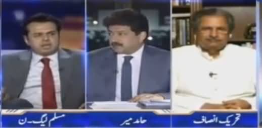 PTI Ka Koi Leader Ehtisab Se Nahi Bhaag Raha - Hamid Mir To Talal Chaudhry