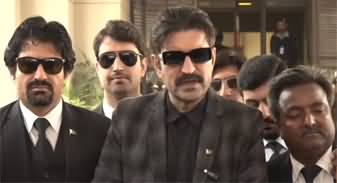 PTI Lawyer Sher Afzal Marwat's Media Talk Outside Supreme Court