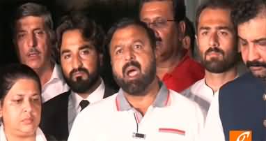 PTI lawyers press conference in Islamabad against recent crackdown