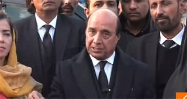 PTI leader Latif Khosa's media talk outside Adiala jail