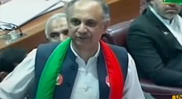 PTI leader Omar Ayub's speech in National Assembly after PM's election