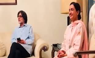 PTI leader Rauf Hassan meets Sanam Javed at KPK House Islamabad