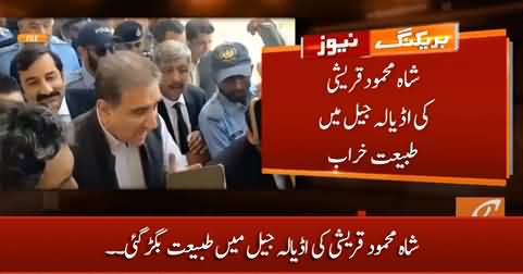 PTI leader Shah Mehmood Qureshi's health deteriorated in Adiala Jail