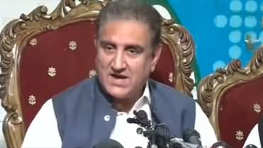 PTI leader Shah Mehmood Qureshi's important press conference