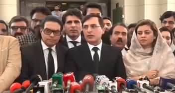 PTI leaders' media talk after Supreme Court's judgement on reserved seats