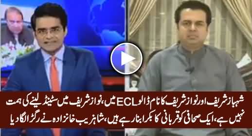 Put Nawaz Sharif & Shahbaz Sharif's Name on ECL - Shahzeb Khanzada Badly Grills Talal Chaudhry