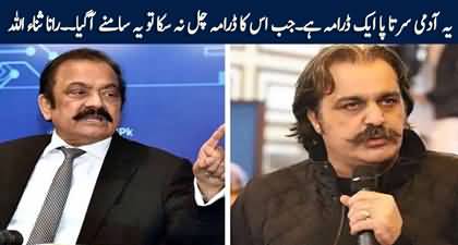 Rana Sanaullah badly grills Ali Amin Gandapur on his disappearance