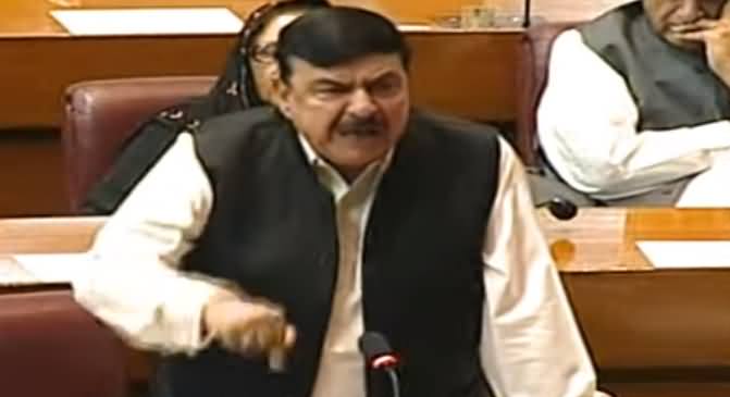 Scuffles Break Out by Opposition During Sheikh Rasheed Speech in National Assembly - 10th June 2019